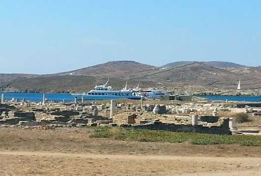 Ausflug in die archäologischen Stätten auf Delos