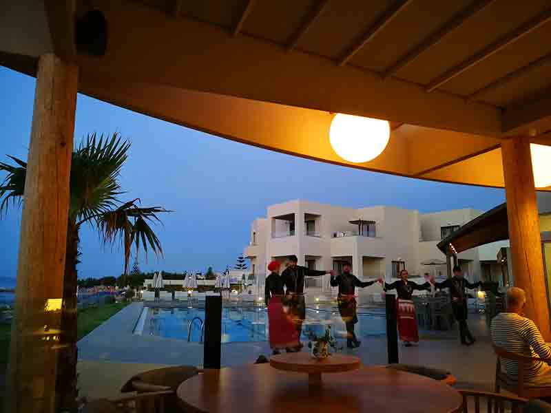 Griechischer Abend im Blue Dome Hotel in Platanias