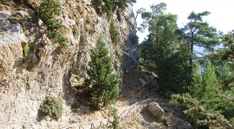 Samaria-Schlucht Nähe Einstieg