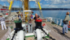 Norbert auf dem Segelschulschiff