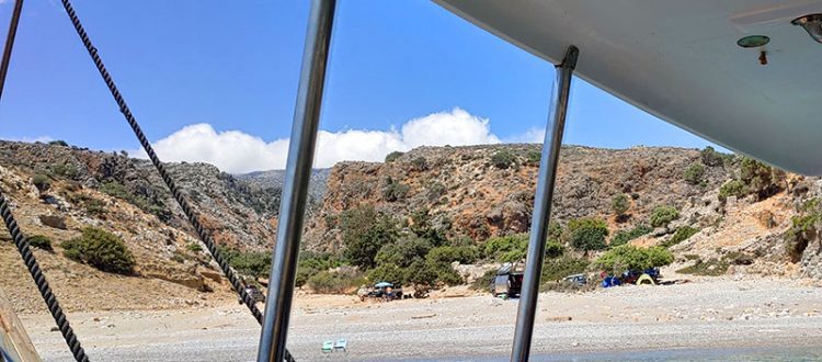 Ankern vor Menies Beach