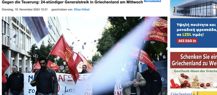 Generalstreik in Griechenland