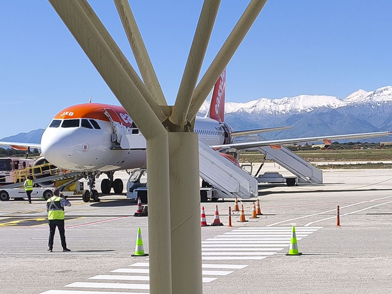 Schnee auf Akrotiri am 5. Mai 2026